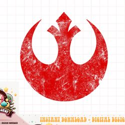 Star Wars Big Red Rebel Distressed Logo Graphic png