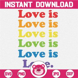 lgbtq svg, rainbow svg, love is love svg, gay pride, equality, svg , dxf, png, files for cricut, silhouette, sublimation