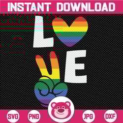 lgbt love svg, rainbow svg, heart svg, gay pride svg png eps, cricut cut file