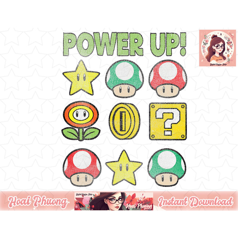 Super Mario Power Up Items Vintage Graphic.jpg