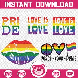 LGBT Bundle,Love is Love Svg, Gay pride cut files, Love quote cut file, Lgbt cut file, gay love heart cut file, cricut,