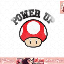 super mario power up mushroom distressed portrait png sublimation design, digital design