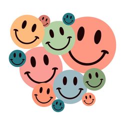 retro smile face svg png vintage smile face svg cutting files