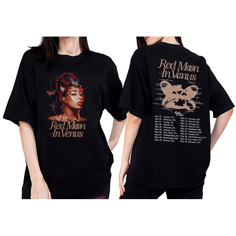 Kali Uchis Tour 2023 Shirt, Kali Uchis Red Moon In Venus Tour 2023 Tshirt, Kali Uchis Sweater For Women
