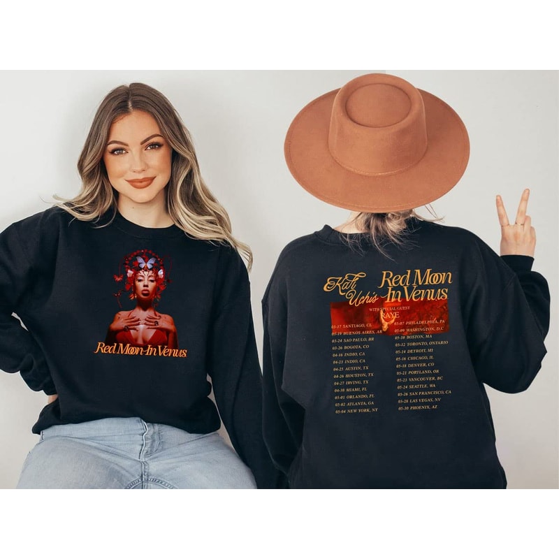 Kali Uchis Tour 2023 Shirt, Kali Uchis Red Moon In Venus Tour 2023 Tshirt, Kali Uchis Sweater For Women