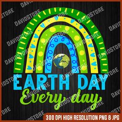 earth day png,  earth day rainbow png, every day png, happy day png, digital file, png high quality, sublimation