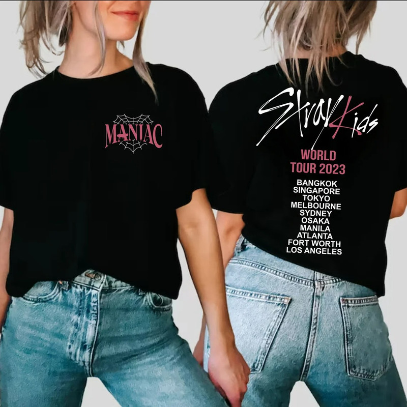 Stray Kids Shirt, Stray Kids Maniac World Tour Tee, Maniac Stray Kids Shirt, Stray Kids Album Tee