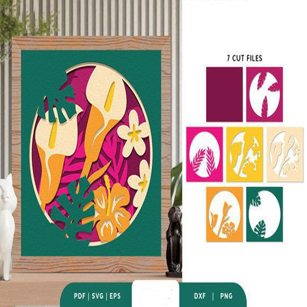 1080x1080 size Tropical-Forest-3D-Layered-Paper-Cut-3D-SVG-67996614-2-580x386.jpg