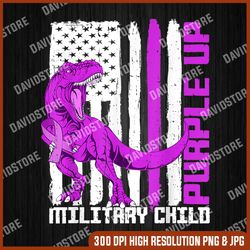 purple up military kids military child dinosaur png, purple dino military children gift for kids png, digital file, png
