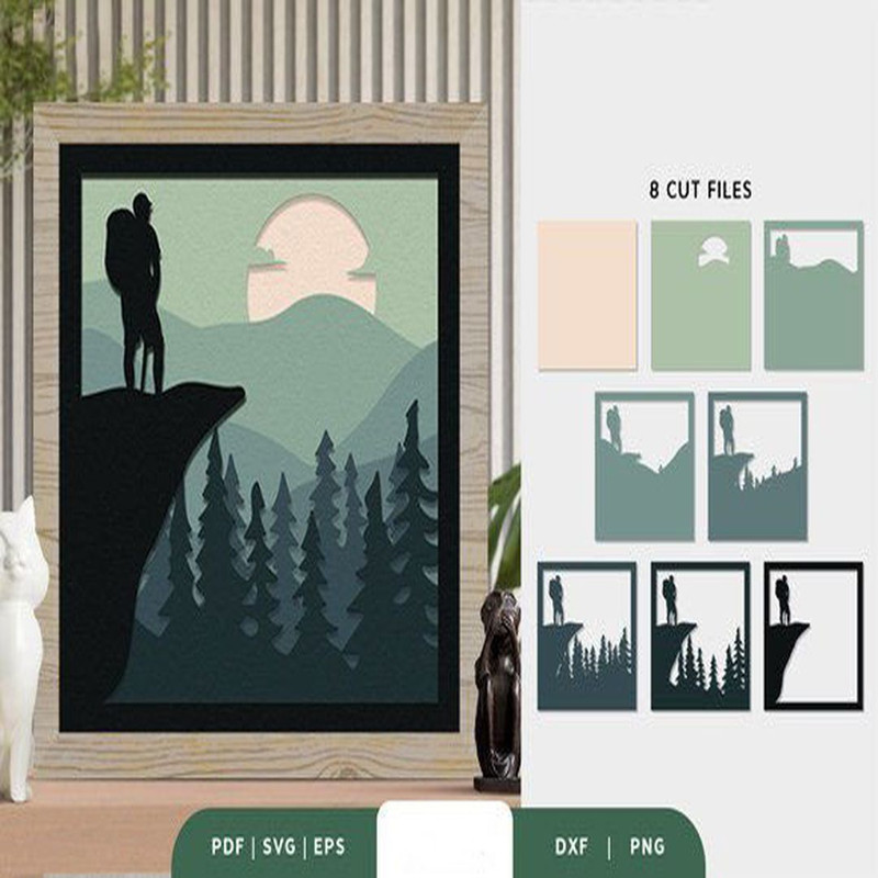 1080x1080 size Man-Hiking-The-Mountain-3D-Light-Box-3D-SVG-67994660-2-580x386.jpg