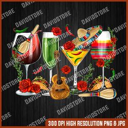 me-xi-co wine tequila cinco de mayo png, me-xi-can fiesta lover png, digital file, png high quality, sublimation