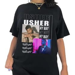 usher shirt, usher rapper shirt, usher my way the vegas residency tour 2023 shirt, usher tour 2023 shirt