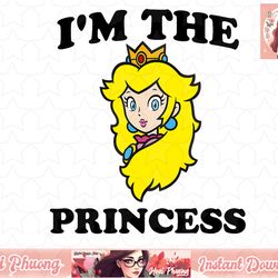 super mario princess peach i'm the princess head shot png sublimation design, digital design