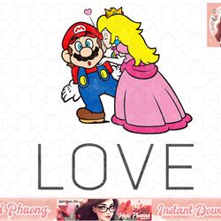super mario princess peach kiss love graphic png sublimation design, digital design