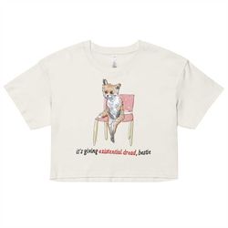 existential dread womens crop top