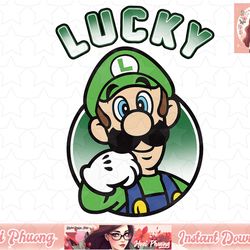super mario st. patty s lucky luigi portrait graphic png sublimation design, digital design