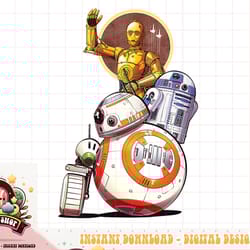 star wars rise of skywalker droids collage png