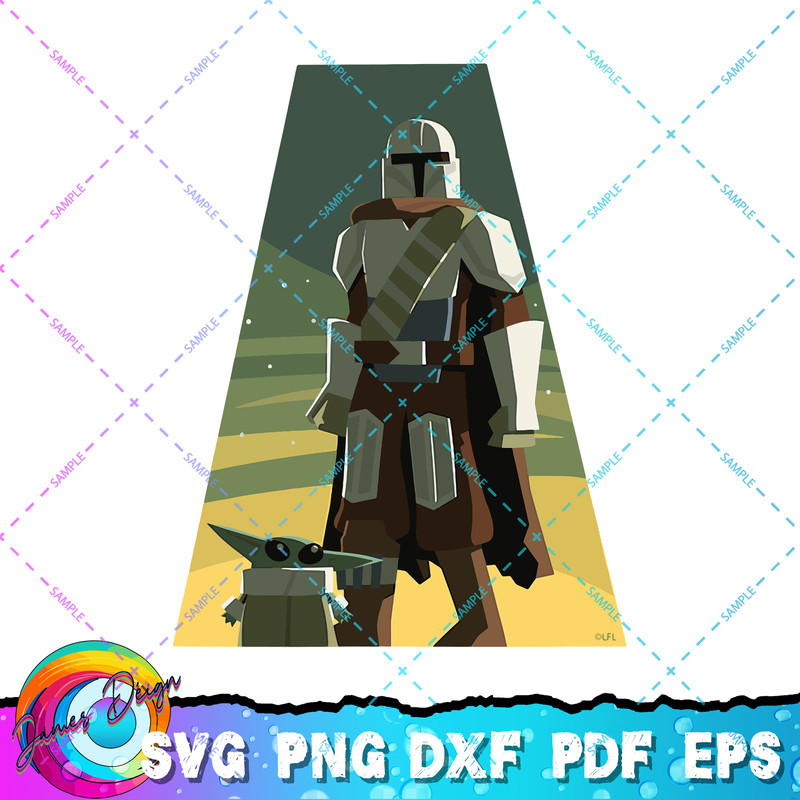 Star Wars The Mandalorian Season 3 Triangle Grogu Disney+ T-Shirt copy.jpg