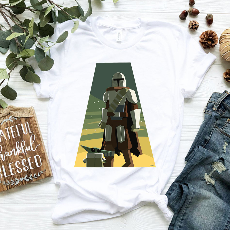 Star Wars The Mandalorian Season 3 Triangle Grogu Disney+ T-Shirt.png