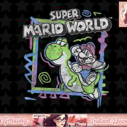 super mario world yoshi & mario png sublimation design, digital design