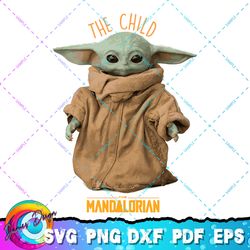 star wars the mandalorian the child cute png, svg, sublimation design, star wars svg, digital download