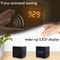 Portable digital wooden cube alarm clock