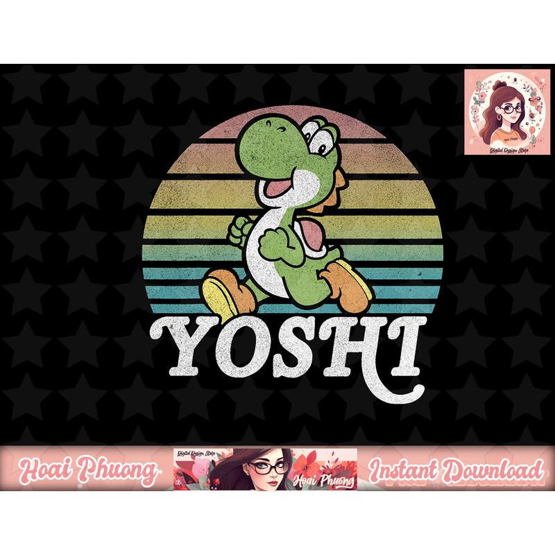 Super Mario Yoshi Retro Line Run Portrait.jpg