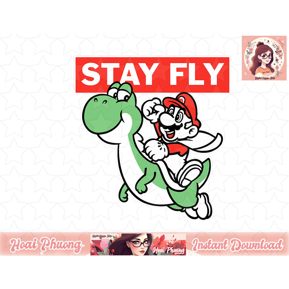 Super Mario Yoshi Ride Bold Stay Fly Poster.jpg