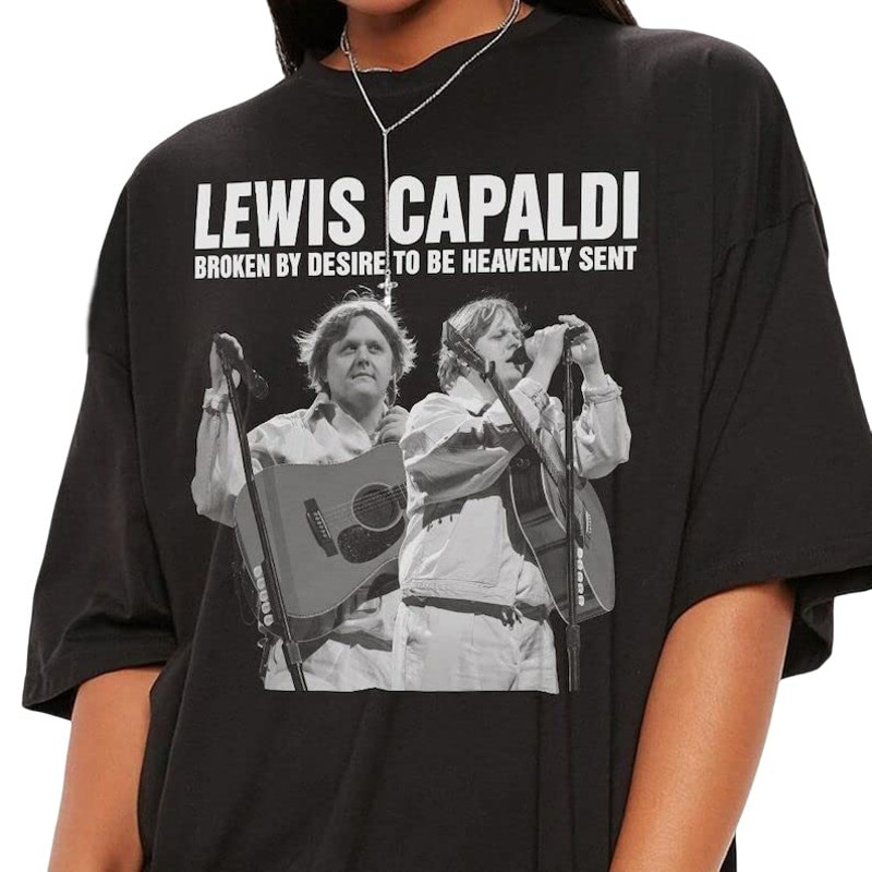 Lewis Capaldi Tour 2023 Shirt, Lewis Capaldi Broken By De,sire To Be Heavenly Sent World Tour 2023 Shirt, Lewis Capaldi