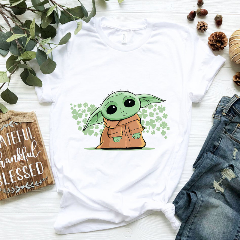 Star Wars The Mandalorian The Child Green St. Patrick's Day T-Shirt.png