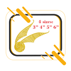 harry potter snitch embroidery design