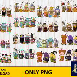 15 coffee halloween bundle png