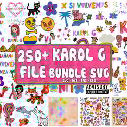 250 file karol g bundle svg , karol g maana ser bonito bundle svg