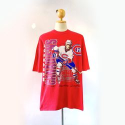 90s montreal canadiens nhl hockey t-shirt