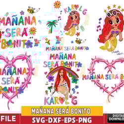 6 file karol g svg, maana ser bonito svg eps png dxf