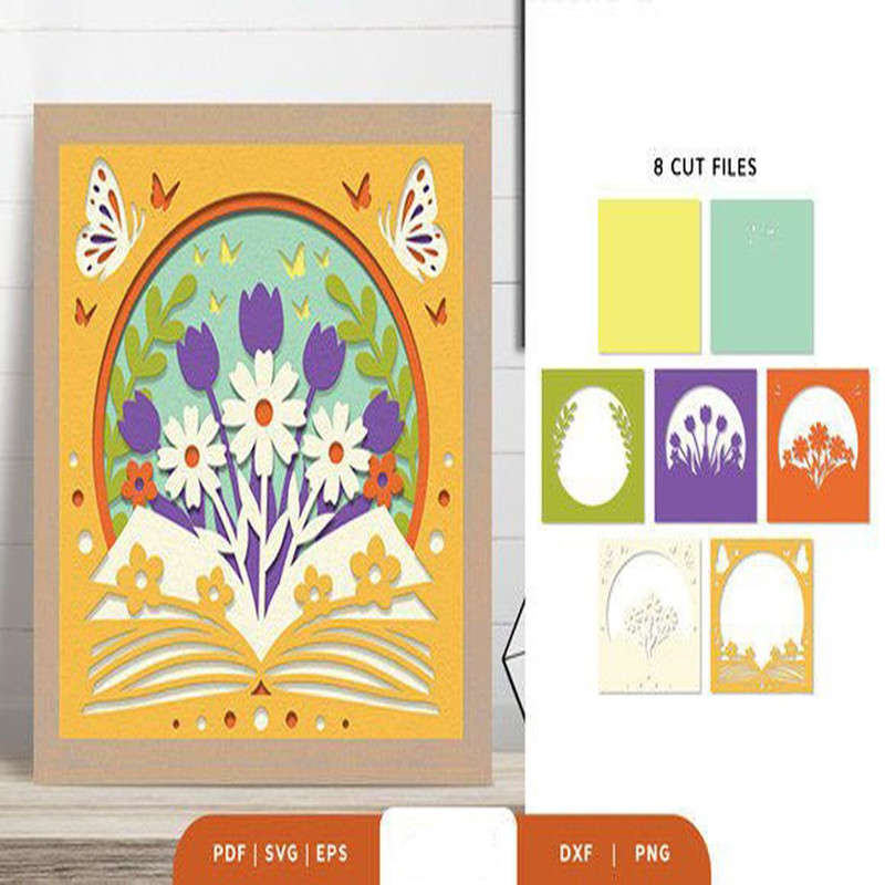 1080x1080 size Open-Book-with-Flowers-3D-Light-Box-SVG-3D-SVG-67990651-2-580x386.jpg