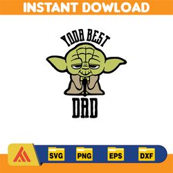 yoda best dad svg, father's day svg, dad quotes svg,png clipart,dad svg,svg dad gift ,dad quotes svg,dad sayings svg png