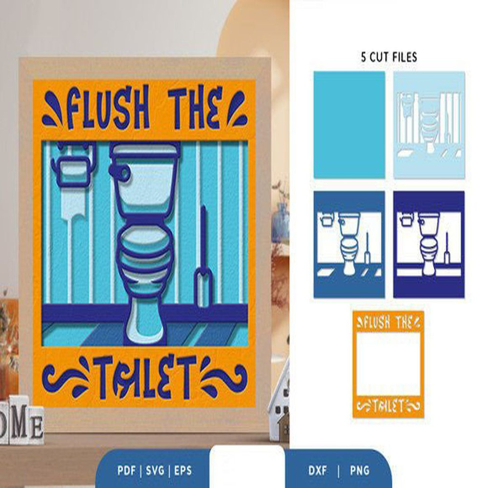 1080x1080 size Flush-The-Toilet-3D-Paper-Cut-SVG-3D-SVG-67983599-2-580x386.jpg