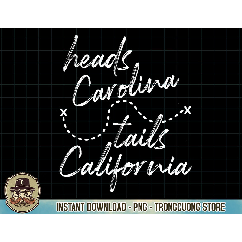Heads Carolina Tail California Western Summer Beach Paradise T-Shirt copy.jpg
