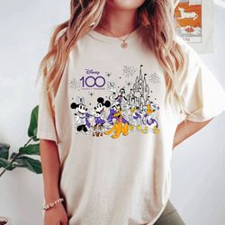 disney 100 years of wonder comfort colors shirt, disney trip family shirt, disney friends shirt, retro disneyworld shirt