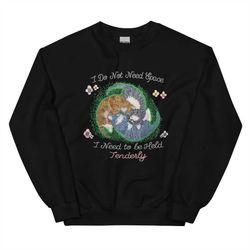 tender hugs unisex sweatshirt (not embroidered!)