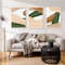Abstract Art Decor, 3 Piece Artwork Beige Green Wall Art, Modern Abstract Painting, Large Poster, Downloadable Prints