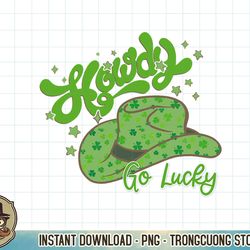 howdy go lucky western happy st. patricks day retro t-shirt copy png sublimation