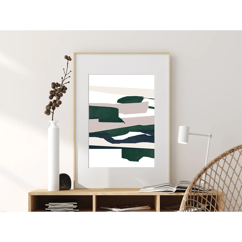 Abstract Art Wall, Modern Abstract Painting, Downloadable Prints, Large Poster, 3 Piece Artwork Set, Bedroom Decor