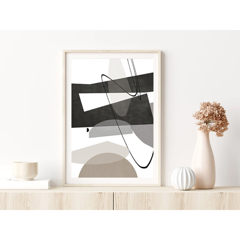 Black Gray Prints, Abstract Painting Set Of 3, Digital Wall Art, Abstract Poster, Wall Decor Diy, Monochrome Artwork