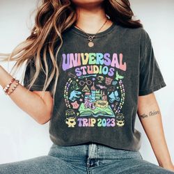 disney universal studios trip 2023 comfort colors shirt, disney vacation shirt, disney family trip shirt,disneyworld shi
