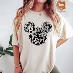 mickey mouse silhouette comfort colors shirt, princess mickey head shirt, animal kingdom shirt, disneyworld shirt, disne