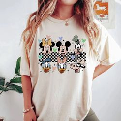 retro disney mickey and friends comfort colors shirt, disney family trip shirt, disney vacation shirt, disneyworld shirt