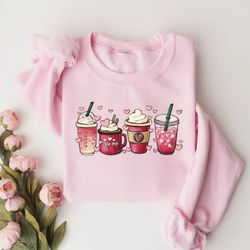 valentine coffee sweatshirt, womens valentines day sweatshirt, valentine coffee lover sweater, valentine's day shirt, wo