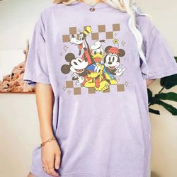 vintage disney mickey and friends comfort colors shirt, disney family trip shirt, disney vacation shirt, disneyworld shi